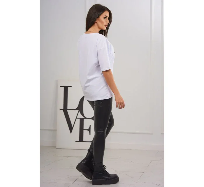 Kouzelná halenka s potiskem bílá