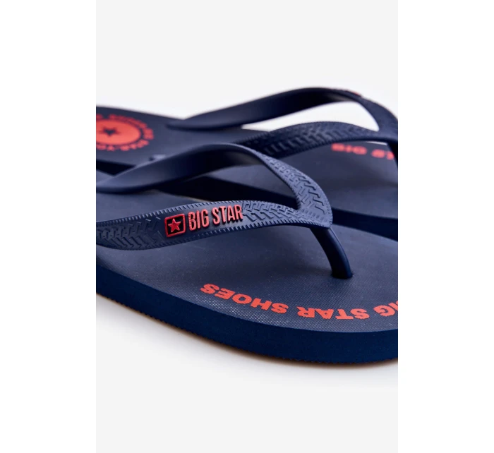 Pánské žabky Big Star model 21610693 Námořnická modrá - Big Star Shoes Pánské žabky Big Star model 21610693 Námořnická modrá - Big Star Shoes