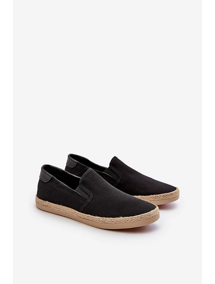 Pánské espadrilky s pletením černé model 21666705 - EVENTO