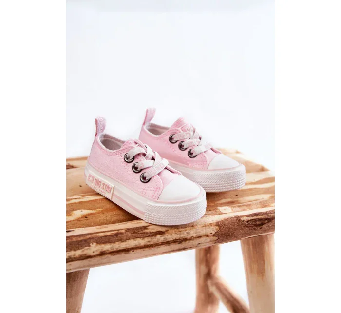 Dětské látkové tenisky BIG STAR KK374052 Růžová Dětské látkové tenisky BIG STAR KK374052 Růžová