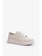 Dámské kožené sportovní boty tenisky bílé Failla Dámské kožené sportovní boty tenisky bílé Failla