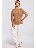 Dámský svetr Bateau M511 Tmavě béžová - MOE