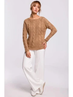 Dámský svetr  Bateau M511 Tmavě béžová - MOE