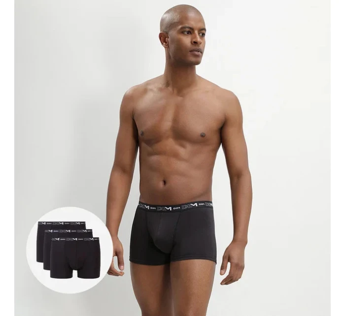 Pánské boxerky 3 ks COTTON STRETCH  černé - DIM