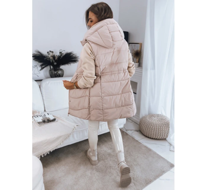 Dámská prošívaná vesta GAMIS béžová FashionStreet TY3293 Dámská prošívaná vesta GAMIS béžová FashionStreet TY3293