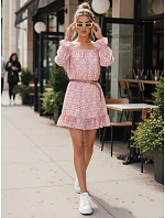 Španělské šaty KERVEN růžové FashionStreet EY2469