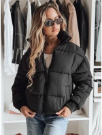 Dámská krátká zimní prošívaná bunda VIBEGIRL černá FashionStreet TY4948 Dámská krátká zimní prošívaná bunda VIBEGIRL černá FashionStreet TY4948