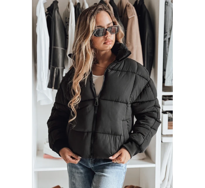 Dámská krátká zimní prošívaná bunda VIBEGIRL černá FashionStreet TY4948 Dámská krátká zimní prošívaná bunda VIBEGIRL černá FashionStreet TY4948