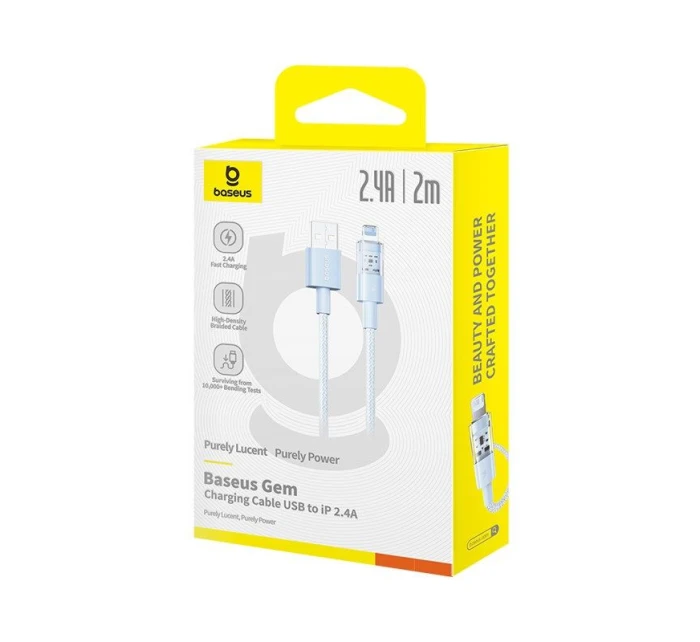 Kabel Baseus Gem 2,4a 2 m (modrý)