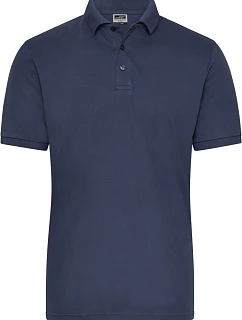 Daiber JN 1806 Pánské pracovní elastické bio polo - Solid 02.1806 navy