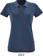 SOL'S Perfect Women Dámské piqué polo 25.1135 heather denim