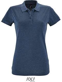 SOL'S Perfect Women Dámské piqué polo 25.1135 heather denim