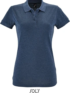 SOL'S Perfect Women Dámské piqué polo 25.1135 heather denim