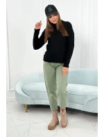 Svetr s model 18960115 vazbou černý - K-Fashion Svetr s model 18960115 vazbou černý - K-Fashion