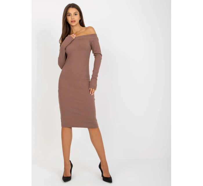 Dámské šaty EM SK 674 hnědé Dámské šaty EM SK 674 hnědé