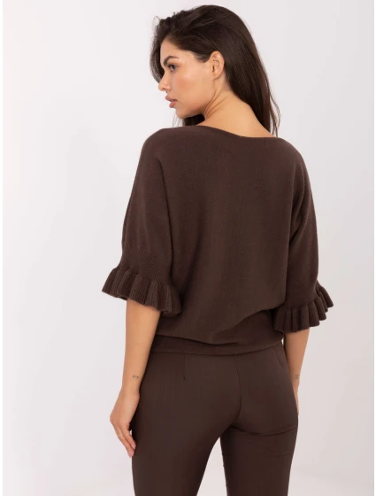 Jumper IT SW 99244.65 tmavě hnědý