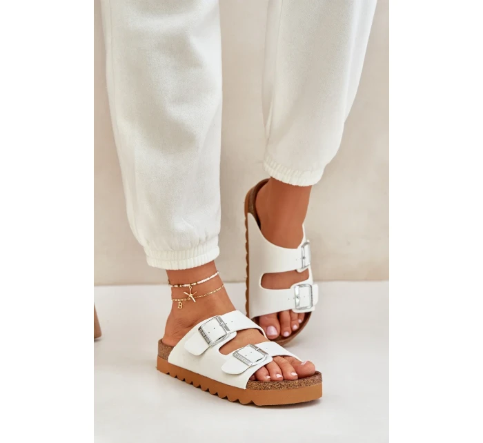 Klasické dámské pantofle Big Star – bílé Klasické dámské pantofle Big Star – bílé