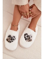 Dámské chlupaté papuče srdíčka – šedé Amandra Dámské chlupaté papuče srdíčka – šedé Amandra