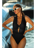 Dámské jednodílné plavky Fashion 23 S1093V-19 černé - Self