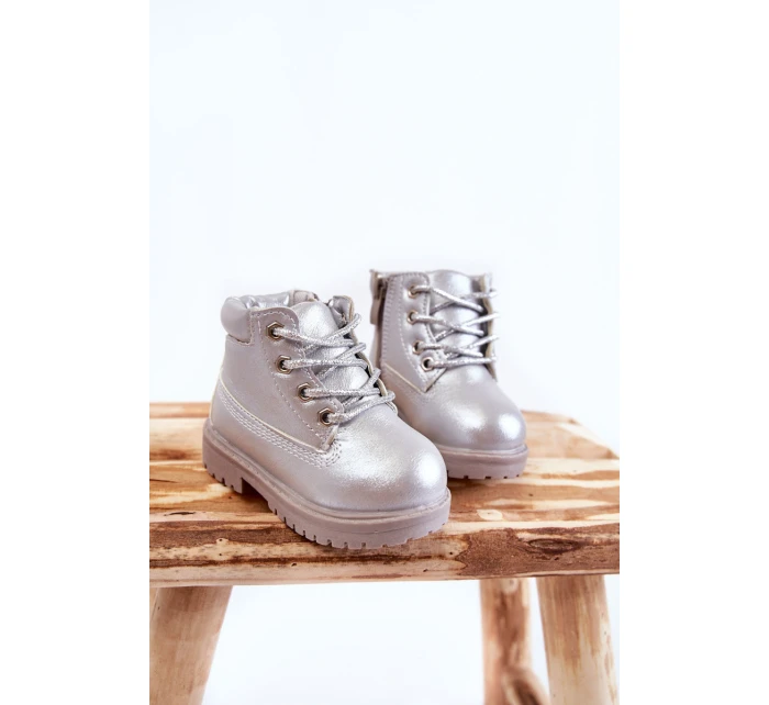Dětské Boty Se Zipem stříbrné Dexter Dětské Boty Se Zipem stříbrné Dexter