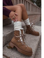 Dámské sněhule s kožíškem Camel model 21715007 - Boto