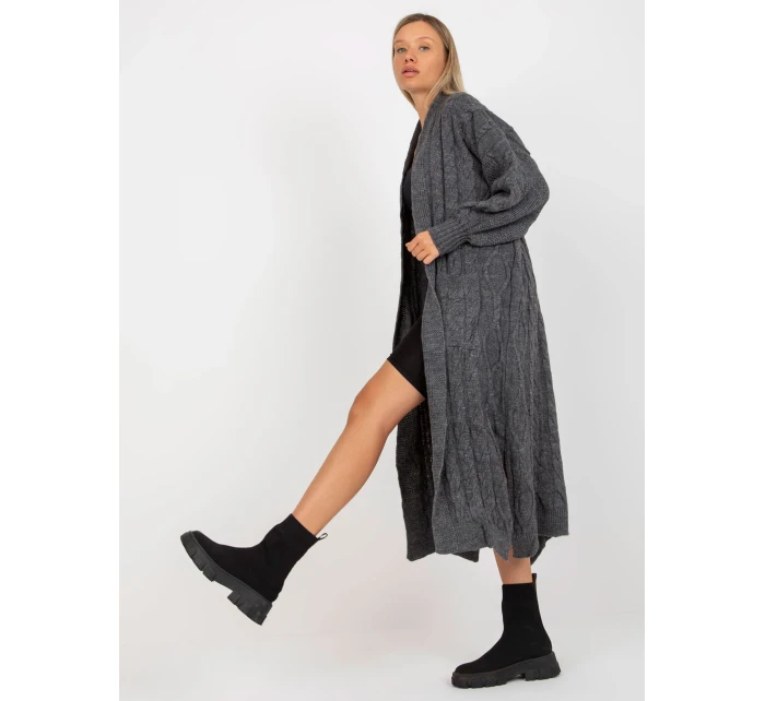 Dámský svetr LC SW model 17650084 tmavě šedý - FPrice Dámský svetr LC SW model 17650084 tmavě šedý - FPrice