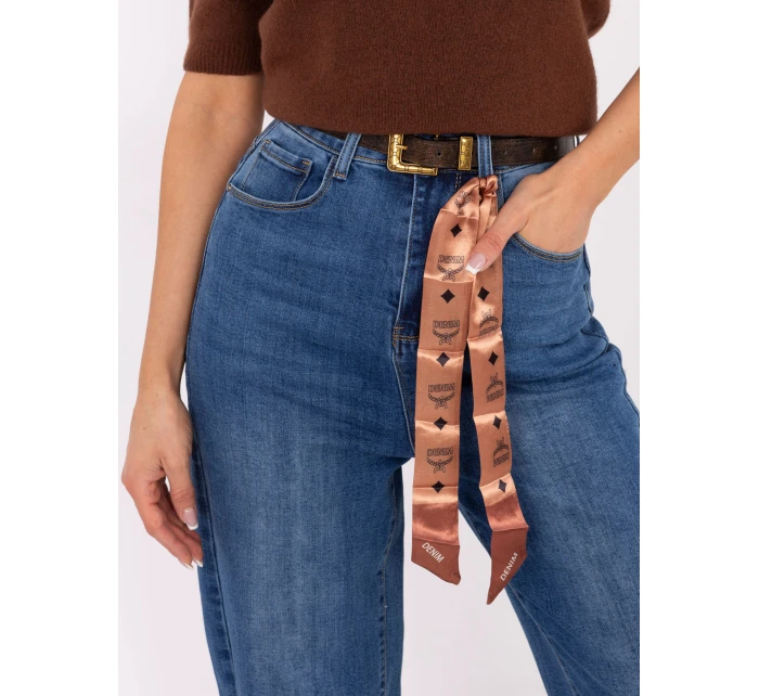 Spodnie jeans SP  ciemny niebieski model 21734246 - FPrice