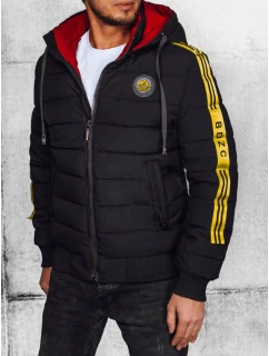 Pánská prošívaná bunda černá FashionStreet TX4649