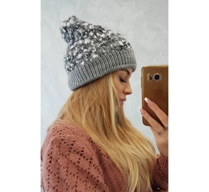 Bublinková čepička K219 šedá