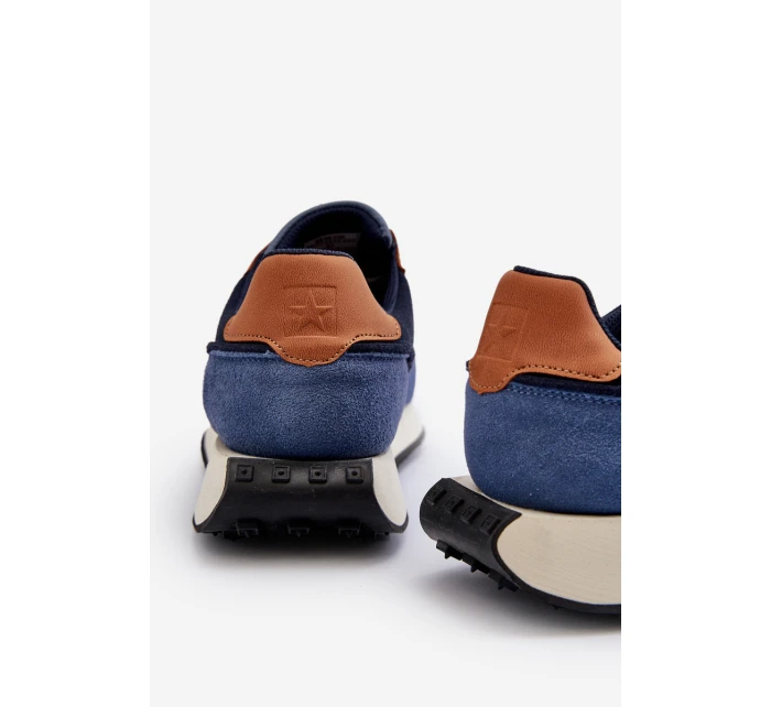 Pánské tenisky s paměťovou pěnou Memory Foam System Big Star NN174356 tmavě modré Pánské tenisky s paměťovou pěnou Memory Foam System Big Star NN174356 tmavě modré