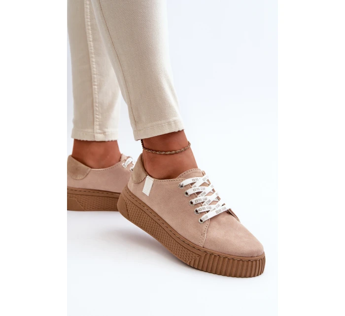 Dámské tenisky MEMORY FOAM SYSTEM BIG STAR NN276002 Hnědobéžové