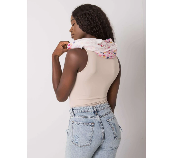 Dámský šátek AT CH S model 21291378 bílý - FPrice Dámský šátek AT CH S model 21291378 bílý - FPrice