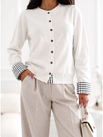 Sweter CS SW model 22559244 ecru - FPrice Sweter CS SW model 22559244 ecru - FPrice