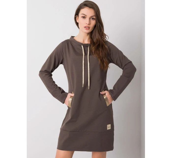 Šaty RV SK 6067.15X tmavá khaki Šaty RV SK 6067.15X tmavá khaki