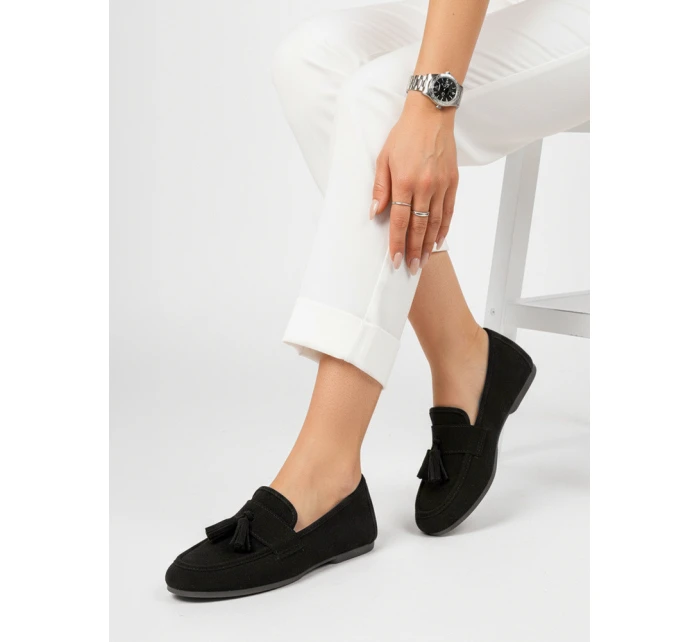 Dámské černé semišové mokasíny Dstreet model 21996175 - FashionStreet