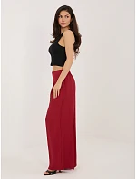 Kalhoty D60103M62449E3 tmavě červená