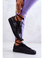 Dámské kožené tenisky Big Star - černé Dámské kožené tenisky Big Star - černé