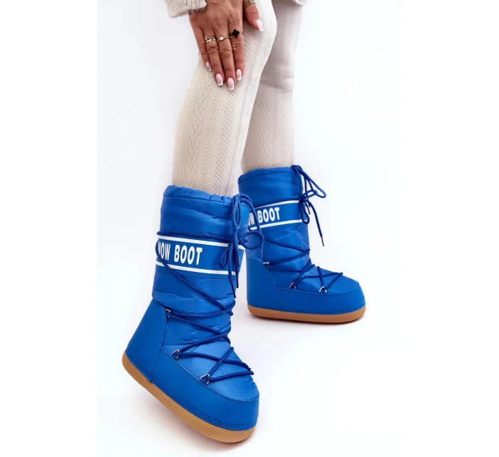 Dámské vysoké boty do sněhu modré - Venila