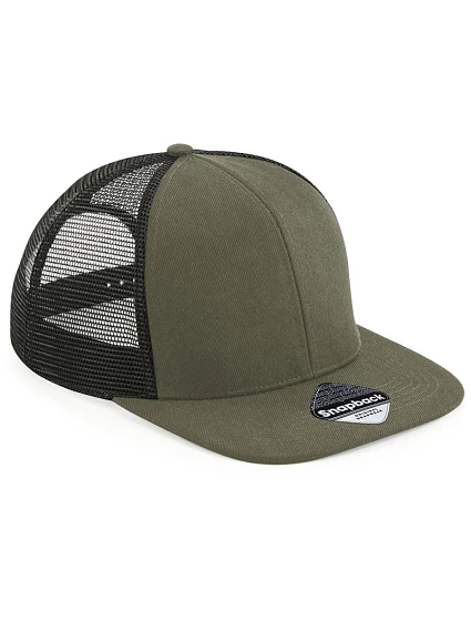 Beechfield B 664 6 panelová kšiltovka "Original Trucker" 53.0664 olive green/black