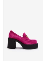 Zazoo 20170 Dámské Semišové Polobotky Na Podpatku Fuksie Zazoo 20170 Dámské Semišové Polobotky Na Podpatku Fuksie