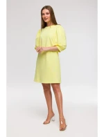 Šaty áčkového střihu s rukávy model 21047127 - BeWear