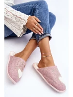 Dámské klasické zateplené pantofle Pink Mabira Dámské klasické zateplené pantofle Pink Mabira