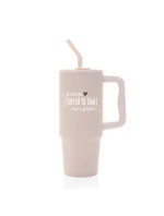 Personalizovaná termoska s barevným víčkem - Protože [doplň si sám] není prdel