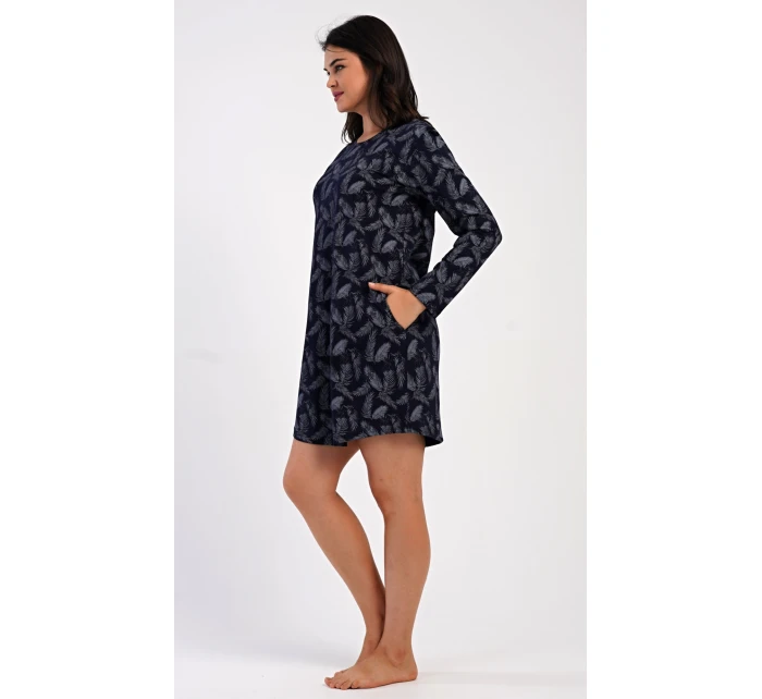 Dámské domácí šaty s dlouhým rukávem Isabela