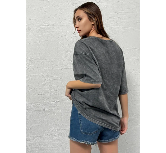 Dámské tričko DREY graphite FashionStreet RY2639 Dámské tričko DREY graphite FashionStreet RY2639