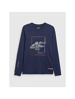 Pánské tričko s potiskem a dlouhým rukávem model 22117317 pánské - 4F