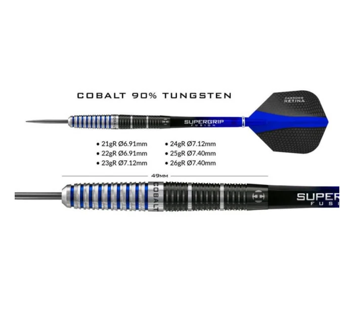 Šipky COBALT 90% Steeltip model 20916146 - Harrows Šipky COBALT 90% Steeltip model 20916146 - Harrows