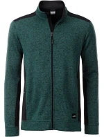 JN Pánská pracovní bunda pletený fleece Strong 02.0 dark green melange/black model 22492801 - Daiber JN Pánská pracovní bunda pletený fleece Strong 02.0 dark green melange/black model 22492801 - Daiber