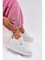 Dámské Sportovní Boty Na Platformě Bílé model 21687811 - Boto Dámské Sportovní Boty Na Platformě Bílé model 21687811 - Boto