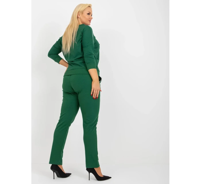 Tepláky RV DR 4765.52 tmavě zelená